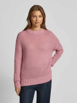 Sweter o kroju oversized z dzianiny z mieszanki wełny z alpaki model ‘SLOOSSY’ HUGO