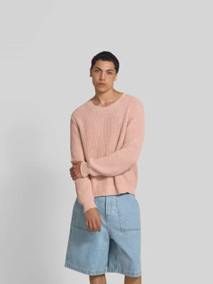 Sweter o kroju oversized z imitacji dzianiny Won Hundred Różowy