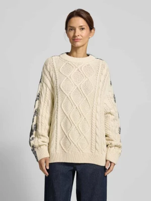 Sweter o kroju oversized z imitacji dzianiny z czystej bawełny Jake*s Casual