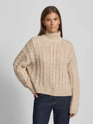 Sweter o kroju oversized z mieszanki wełny z alpaki i bawełny Marc O'Polo
