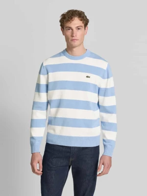 Sweter o kroju regular fit z czystej bawełny Lacoste