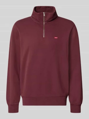 sweter o kroju regular fit z czystej bawełny Levi's Bordowy