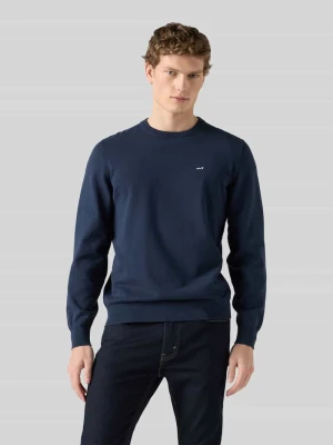 sweter o kroju regular fit z czystej bawełny Levi's Granatowy