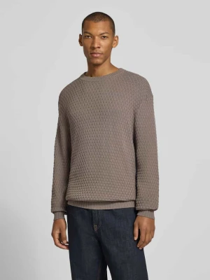 sweter o kroju regular fit z czystej bawełny model 'Sylas' Hugo Jasnoczerwony