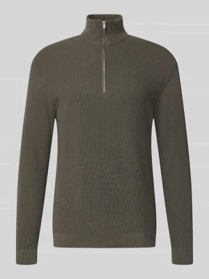 sweter o kroju regular fit z czystej bawełny model 'TONY' Only & Sons Błotnisty