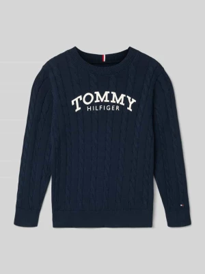Sweter o kroju regular fit z czystej bawełny Tommy Hilfiger Kids