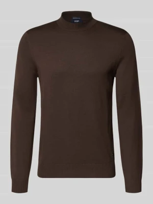 sweter o kroju regular fit z czystej żywej wełny model 'Davide' JOOP! Czekoladowy