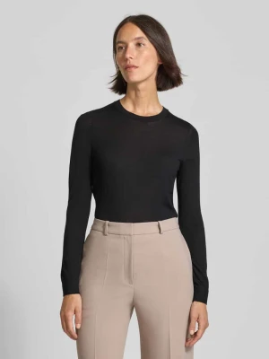 Sweter o kroju regular fit z czystej, żywej wełny model ‘FERPINA’ Boss