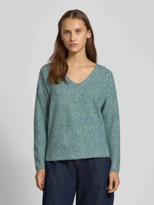 Sweter o kroju regular fit z dekoltem w serek model ‘RICA LIFE’ Only