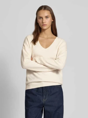 Sweter o kroju regular fit z dekoltem w serek model ‘RICA LIFE’ Only