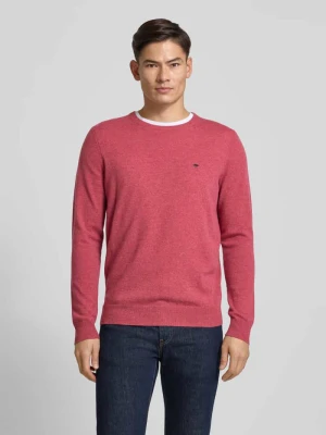 Sweter o kroju regular fit z dodatkiem kaszmiru model ‘Merino’ FYNCH-HATTON