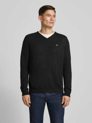 Sweter o kroju regular fit z dodatkiem kaszmiru model ‘Merino’ FYNCH-HATTON