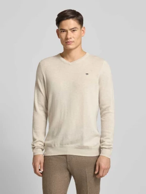 Sweter o kroju regular fit z dodatkiem kaszmiru model ‘Merino’ FYNCH-HATTON