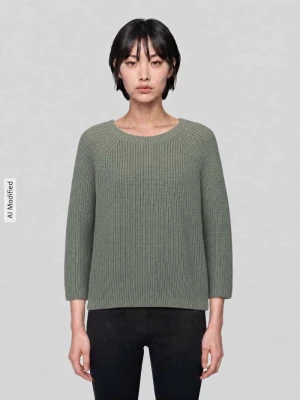 sweter o kroju regular fit z dodatkiem moheru model 'XENO' Weekend Max Mara Jasnozielony