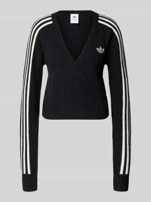 sweter o kroju regular fit z dodatkiem wełny adidas Originals Czarny