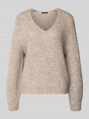 Sweter o kroju regular fit z dodatkiem wełny i moheru Oui