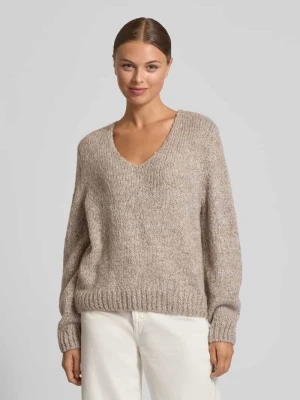 Sweter o kroju regular fit z dodatkiem wełny i moheru Oui