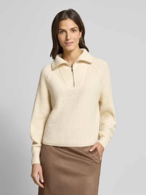 Sweter o kroju regular fit z dodatkiem wełny i wełny z alpaki model ‘Poy’ Opus