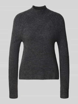 Sweter o kroju regular fit z dodatkiem wełny model 'ASHLEY PERKINS' Pepe Jeans Ciemnoszary