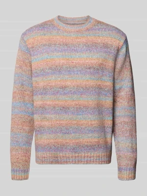 sweter o kroju regular fit z dodatkiem wełny model 'WERNER' Jake*s Różowy
