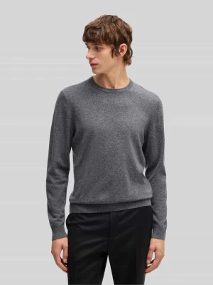 Sweter o kroju regular fit z dzianiny z czystego kaszmiru model ‘EMIGLIORE’ Boss