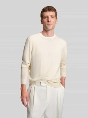 Sweter o kroju regular fit z dzianiny z czystego kaszmiru model ‘EMIGLIORE’ Boss