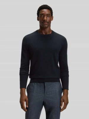 Sweter o kroju regular fit z dzianiny z czystego kaszmiru model ‘EMIGLIORE’ Boss