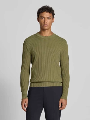 Sweter o kroju regular fit z dzianiny z czystej bawełny – Marc O'Polo × DFB Travel Collection