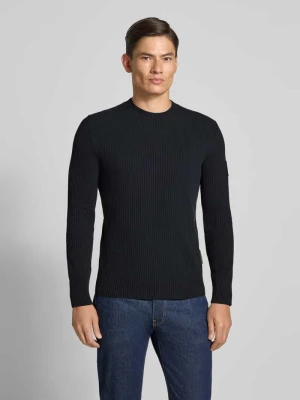 Sweter o kroju regular fit z dzianiny z czystej bawełny – Marc O'Polo × DFB Travel Collection