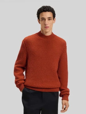 Sweter o kroju regular fit z dzianiny z czystej żywej wełny model ‘C-HELETTO’ – BECKHAM x BOSS