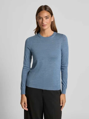 Sweter o kroju regular fit z dzianiny z czystej, żywej wełny model ‘FERPINA’ Boss