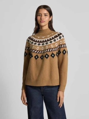 Sweter o kroju regular fit z dzianiny z czystej, żywej wełny model ‘HARDY’ Weekend Max Mara