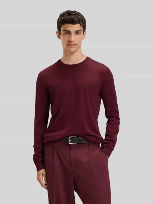 Sweter o kroju regular fit z dzianiny z czystej, żywej wełny model ‘SAN CEDRIC’ HUGO