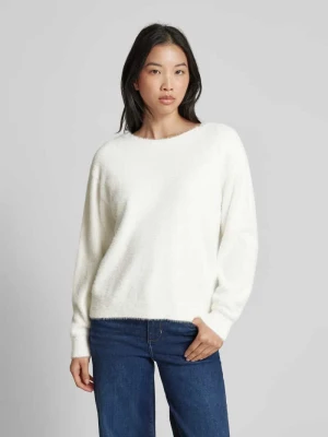 Sweter o kroju regular fit z dzianiny z delikatną przędzą z angory Tom Tailor Denim