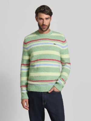 Sweter o kroju regular fit z dzianiny z dodatkiem wełny i wełny z alpaki Lacoste