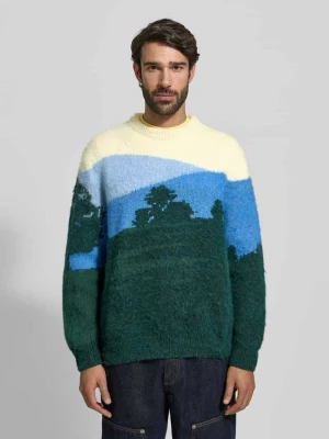 Sweter o kroju regular fit z dzianiny z dodatkiem wełny i wełny z alpaki Lacoste