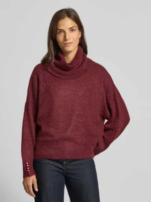 Sweter o kroju regular fit z dzianiny z dodatkiem wełny z alpaki model ‘IHKAMARA’ Ichi