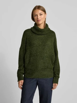 Sweter o kroju regular fit z dzianiny z dodatkiem wełny z alpaki model ‘IHKAMARA’ Ichi