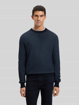 Sweter o kroju regular fit z dzianiny z mieszanki bawełny i kapoku model ‘KLAPOK’ Boss Orange