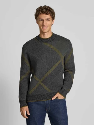 Sweter o kroju regular fit z dzianiny z mieszanki bawełny i wełny Marc O'Polo