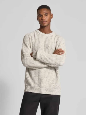 Sweter o kroju regular fit z dzianiny z mieszanki bawełny i wełny model ‘KIAANO’ ARMEDANGELS