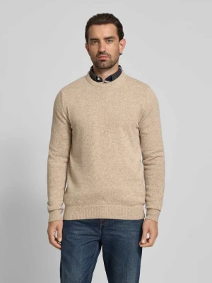 Sweter z dzianiny o kroju regular fit z mieszanki wełny z dodatkiem jedwabiu Barbour