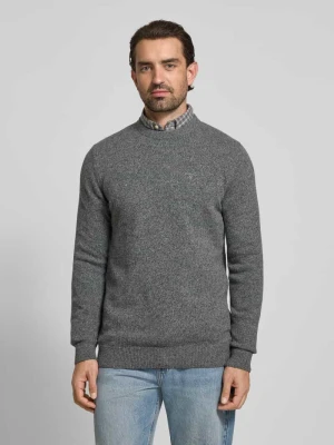 Sweter o kroju regular fit z dzianiny z mieszanki wełny Barbour