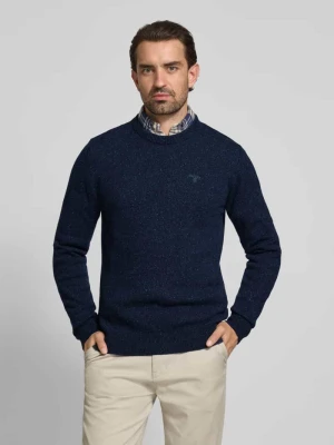 Sweter z dzianiny o kroju regular fit z mieszanki wełny z dodatkiem jedwabiu Barbour