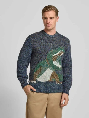 Sweter o kroju regular fit z dzianiny z mieszanki wełny Lacoste
