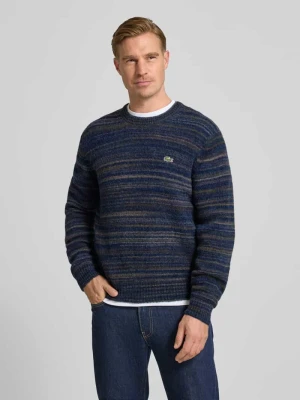 Sweter o kroju regular fit z dzianiny z mieszanki wełny Lacoste