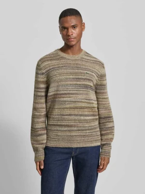 Sweter o kroju regular fit z dzianiny z mieszanki wełny Lacoste