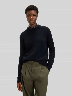 Sweter o kroju regular fit z dzianiny z mieszanki wełny z dodatkiem wełny z alpaki model ‘C_FESPERANASY’ Boss Orange