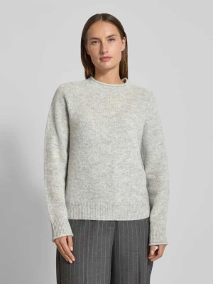 Sweter o kroju regular fit z dzianiny z mieszanki wełny z dodatkiem wełny z alpaki model ‘C_FESPERANASY’ Boss Orange