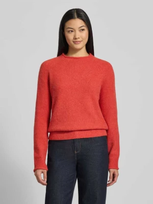Sweter o kroju regular fit z dzianiny z mieszanki wełny z dodatkiem wełny z alpaki model ‘C_FESPERANASY’ Boss Orange